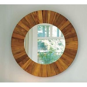 Espejo de Pared de Madera Ecológico Hecho a Mano, Decoración del Hogar con Estilo - Product Image 4