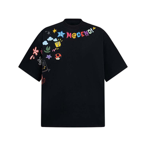 Camiseta Casual de Verano para Hombre, de Algodón Puro Pesado, de Manga Corta, con Estampado de Marca de Moda Americana - Product Image 2