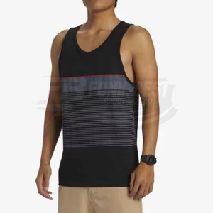 เสื้อกล้ามออกกำลังกายผู้ชายสั่งทำพิเศษ เนื้อผ้าฝ้ายถัก 100% ระบายอากาศได้ดี พร้อมดีไซน์ล้างสีแบบวินเทจ ลำลอง ไม่มีแขน โลโก้ด้านหน้า - Product Image 3