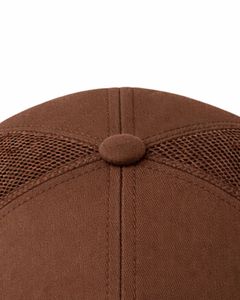Men Brown Mesh Panel Sports Cap Breathable Lightweight Adjustable Summer Running Training Outdoor Baseball Hat For Men Use - Product Image 5