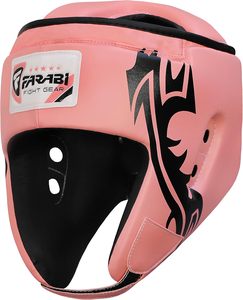 FARABI Pink <b>Dummy</b> Boxing Headgear EVA PU Materials Protective Comfortable Durable Training Black Tattoo Design for All Seasons - Product Image 1