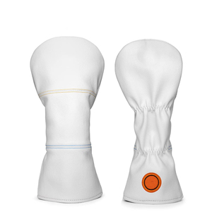 Housse de tête de club de golf universelle sur mesure pour clubs hybrides pour hommes, col extensible, doublure intérieure douce et surface extérieure en cuir PU pour une meilleure adhérence. - Product Image 1