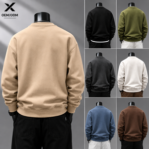 Sweat-shirt décontracté X Sports City pour homme, coupe slim, en mélange coton-polyester de qualité supérieure, couleurs unies, collection hiver, style urbain, vente chaude - Product Image 3