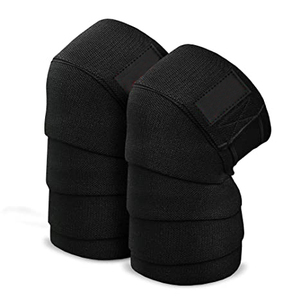 2026 High Quality Custom Elastic <b>Knee</b> Wraps Adjustable Gym Sports Bandage Straps Non-Slip Fabric Material Iron Top Blink - Product Image 4
