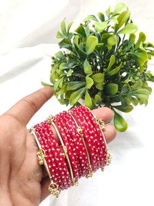 Viral 2026 Trendy High Quality <b>Glass</b> Kashmiri Jhumki Shining Ghungroo <b>Bangles</b> Wedding Party Wear Ecofriendly Multi Colors - Product Image 2