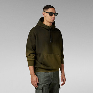 Sweat à capuche unisexe OEM vintage délavé à l'acide, coupe ample, en molleton brossé 500 GSM, basique et uni - Product Image 5