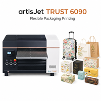 Impresora plana UV LED artisJet TRUST 6090 A1 de gran formato para embalaje flexible, papel, plástico, PVC, ABS, cajas, bolsas, estuches, equipaje
