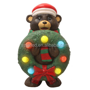 Oso de peluche de Navidad con corona Oso de peluche Cascanueces Dragón Santa Panda Calabaza Gorila Halloween Pascua Decoración de vacaciones - Product Image 1