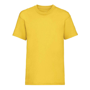เสื้อยืดคอกลมแขนสั้นสีดำราคาส่ง ทรงปกติ สีพื้น ผ้าถักเนื้อนุ่ม 100% คอตตอน ดีไซน์เรียบง่าย - Product Image 5