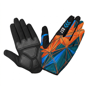 Winter Windproof Racing Cycling Gloves Carbon Fiber Leather Anti-Slip Palm Protection Touch Screen Capability Outdoor Sports - Product Image 1