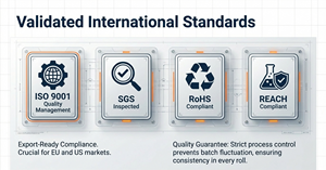 Film de laminage à froid brillant transparent imperméable avec revêtement PE, rouleau de doublure laminée grand format pour supermarché - Product Image 3