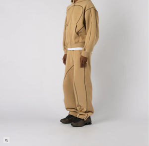 Conjunto de Sudadera con Capucha y Pantalones Deportivos de 350 GSM, Estilo Casual Urbano, con Estampado de Letras de Marca Moderna, para Hombre y Mujer - Product Image 5