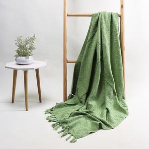 Trendy <b>Luxury</b> Soft Cotton Sofa Beach Blanket Woven <b>Throw</b> Home Decorative Fleece <b>Throw</b> <b>Bed</b> Room Travel Comfortable <b>Bed</b> - Product Image 6