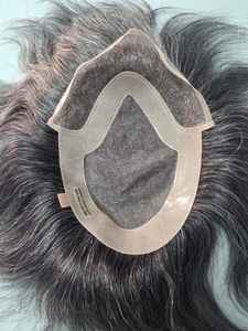 Peluca de Cabello Remy con Frente de Encaje Mono para Hombre, la Más Vendida, Encaje HD Transparente, Peluca de Cabello Humano de Alta Calidad Taz Hair Bangladesh - Product Image 4