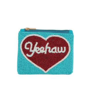 Porte-monnaie miniature fait main en perles élégantes, porte-monnaie en perles de rocaille au meilleur prix - Product Image 1