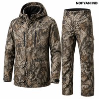 NOFYAN IND NI-715 2026 Ensemble de vêtements de chasse d'hiver imperméable, coupe-vent et respirant, veste et pantalon à manches longues |   Unisexe