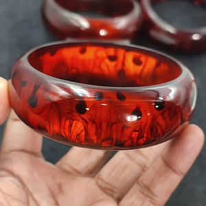 Pulseras Kada de Resina Gruesa Hechas a Mano, Brazaletes Anchos de Moda, Accesorios de Joyería para Mujer de la India - Product Image 1