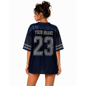 Jersey de Fútbol Americano Extra Grande con Pedrería de Primera Calidad, Logotipo Personalizado de Fábrica al por Mayor, Uniforme Ligero para Equipo - Product Image 3