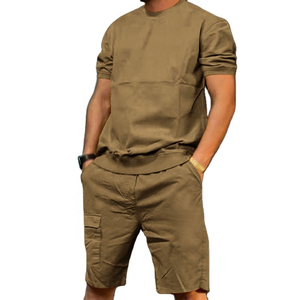 Conjunto Deportivo de Verano para Hombre, 2 Piezas, Diseño Personalizado, Efecto Deslavado, 100% Algodón French Terry, Color Personalizado - Product Image 5