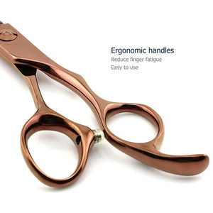 Tijeras de Peluquería Profesionales de 5.5 Pulgadas con Hoja de Acero Inoxidable y Mango de Acero, Punta Afilada, Herramienta de Belleza para Cortar y Entresacar Cabello - Product Image 6