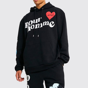 High Quality Custom Logo Men's Two-<b>Piece</b> Solid Color Tracksuit Tracksuit, 100% Cotton From Pakistan Winter Style Sets - Product Image 6