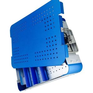 ถาดฆ่าเชื้อแบบสองชั้นสำหรับเครื่องมือผ่าตัด ทำจากสแตนเลสคุณภาพสูง ใช้ซ้ำได้ ได้รับการรับรองมาตรฐาน CE ระดับ Class I - Product Image 6