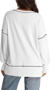 Sudadera de Cuello Redondo Personalizada de Alta Calidad para Mujer, Sudadera de Felpa para Mujer, Sudadera para Mujer Talla Grande - Product Image 3