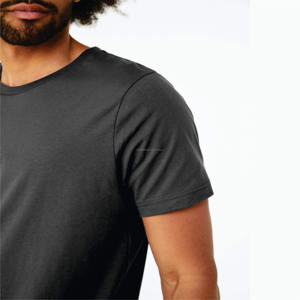 T-shirt pour homme élégant à col rond, respirant, 100% coton, manches courtes, vêtements décontractés d'été, disponible en différentes tailles et couleurs - Product Image 5