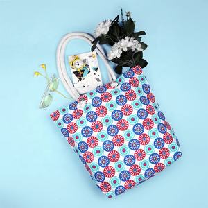 Tela de algodón impresa personalizada de gran capacidad bolsa de lona de algodón personalizada para bolsas de compras reutilizables - Product Image 2