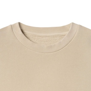 Sweat-shirt basique oversize à col rond pour homme, vêtement de travail décontracté avec impression en relief brodée, 100% coton, 2027 - Product Image 3