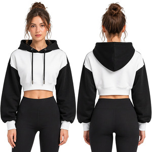 Sudadera Corta con Capucha para Mujer de Marca Privada, Sudadera con Capucha Personalizada, Fabricante Mayorista de Ropa, Proveedor para Minoristas - Product Image 6