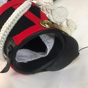 Casco Napoleónico Francés Shako, Sombrero de Copa de Lana Negra con Cordones, Cuatro Estaciones, Adulto Masculino - Product Image 6