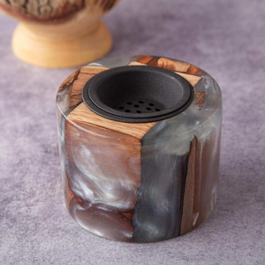 <b>Islamic</b> Style Oud Holder Epoxy Resin and Wood with Arabic Calligraphy Ramadan <b>Gift</b> From Dubai - Product Image 1