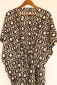 Robe kaftan en coton bohème à coupe décontractée, légère, pour l'été, la plage et les vacances - Product Image 5