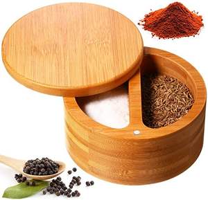 Bol à sel et poivre en bois de qualité supérieure, nouveau look, style luxueux, créatif, compatible lave-vaisselle, écologique, forme personnalisable, ustensile de cuisine - Product Image 4