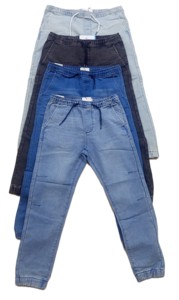 <b>Jeans</b> Men Knit Denim Cargo Pants Wash Solid Color Casual Mid Waist Slim Fit Daily Wear <b>Joggers</b> Quick Dry Breathable - Product Image 4