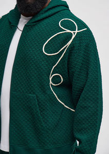 Sudadera con capucha unisex de 360 g/m² con cremallera, estilo vintage lavado, logotipo personalizado, peso pesado, oversize, efecto desgastado, venta al por mayor 2026 - Product Image 5