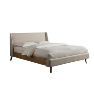 Nuevo producto, cama tapizada de madera, muebles minimalistas modernos, juego de cama para muebles de dormitorio, precio al por mayor - Product Image 1