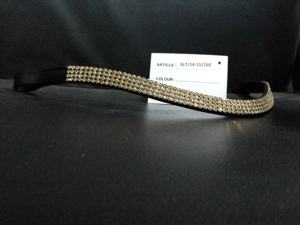 สายรัดคิ้วหนังม้าคริสตัลโซ่4แถวผลิตภัณฑ์ดูแลพรีเมียมสำหรับม้าของคุณ - Product Image 3