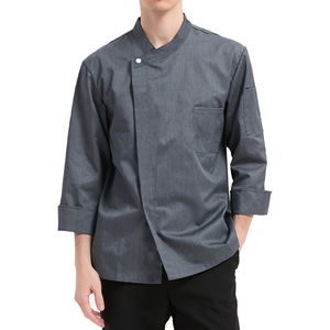 เสื้อแจ็คเก็ตผู้ชายขายส่ง แขนยาว เสื้อเชฟ ชุดยูนิฟอร์มร้านอาหาร ระบายอากาศได้ดี เหมาะสำหรับทำอาหาร - Product Image 1