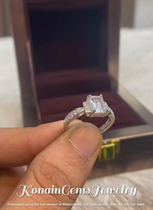 Sterling Silver <b>Couple</b> <b>Ring</b> Set | CZ Diamond Promise <b>Rings</b> - Product Image 3