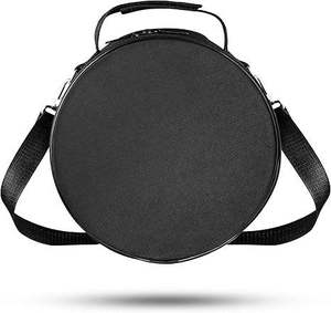 Estuche para Gorra de Masonería, Diseño de Corona Bordada con Hilos Metálicos, Imitación Cuero Negro, para Transporte y Almacenamiento - Product Image 4