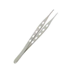 Pinzas para Tejidos Microquirúrgicas de 12 cm, 5 Orificios, 1x2 Dientes, Punta Fina, Acero Inoxidable, Pinzas Quirúrgicas Manuales para Manipulación de Tejidos - Product Image 4