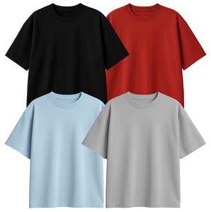Camiseta Casual de Manga Corta con Cuello en V para Hombre, 100% Algodón, Impresión Serigráfica, Tejido Grueso, Ecológica, de Secado Rápido - Product Image 2