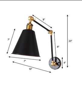 Lámpara de pared moderna nórdica de cristal con múltiples cabezales, minimalista, LED, de lujo, para dormitorio, mesita de noche, sala de estar, pasillo, escaleras - Product Image 1