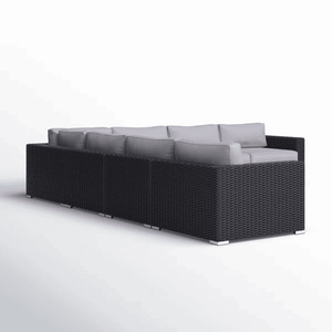 Muebles de Patio de Mimbre para Exteriores, Completamente Ensamblados, de 122 cm de Ancho, con Cojines Cómodos - Product Image 4
