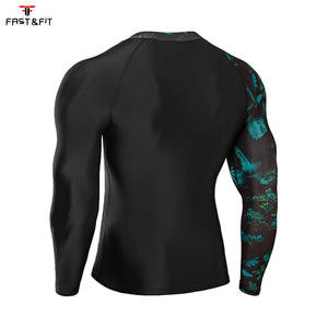 Maillot de protection anti-UV UPF 50+ SPF personnalisé, anti-bactérien, en polyester/nylon, à manches longues, séchage rapide, pour la randonnée, le surf et la natation - Product Image 5