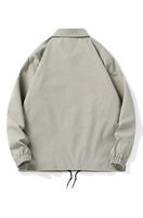 Veste d'entraîneur d'hiver tendance avec logo personnalisé pour hommes, en tricot respirant, devant en toile, fabriquée au Pakistan, veste d'entraîneur professionnelle