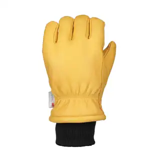 Мужские утепленные рабочие перчатки из воловьей кожи, Регулируемые Рабочие перчатки с изоляцией 3 м, очень прочные защитные кожаные перчатки из Пакистана