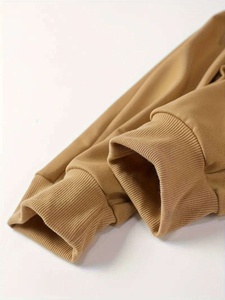 Survêtement à capuche pour homme de haute qualité, couleur unie, logo personnalisé, ensemble de jogging, séchage rapide, respirant, léger - Product Image 6